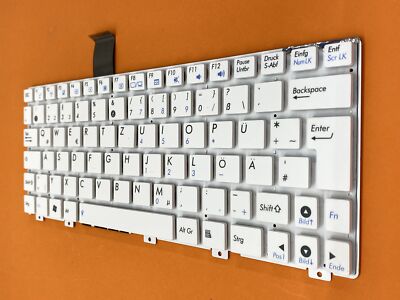 DEUTSCHE - Weiß ohne Rahm Tastatur für Asus Eee PC 1025C-3D 1025C-3G