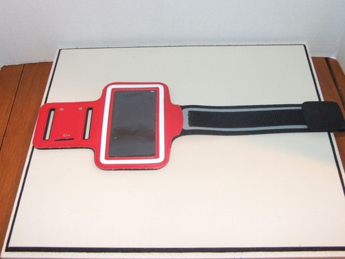 Black & Red Phone Armband - Photo 2 sur 4