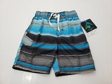 Kanu Surf Youth Boys Swim Trunks Shorts Reflection Quick Dry UPF 50 Blue Size 4