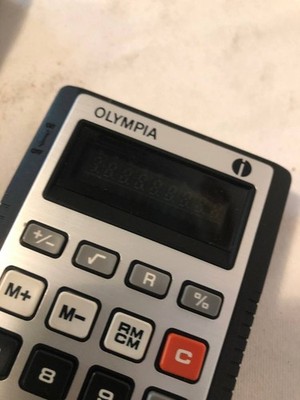 OLYMPIA vintage Taschenrechner Kalkulator Rechner 70er/80er Jahre retro (13)
