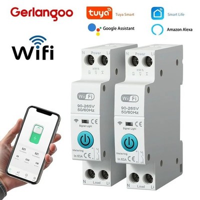 Interruttore Magnetotermico Smart WiFi Tuya SmartLife App Alexa Google Assistant