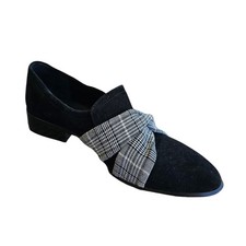 Antonio Melani Newski Suede Loafers Black Size 7