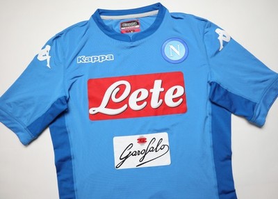 SSC NAPOLI 2017/2018 HOME FOOTBALL KIT SHIRT SOCCER JERSEY KAPPA