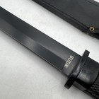 BUDK Knives SpeciaL Black  Handle Fixed Blade Hunting Knife With Sheath Bk1217 — photo 2
