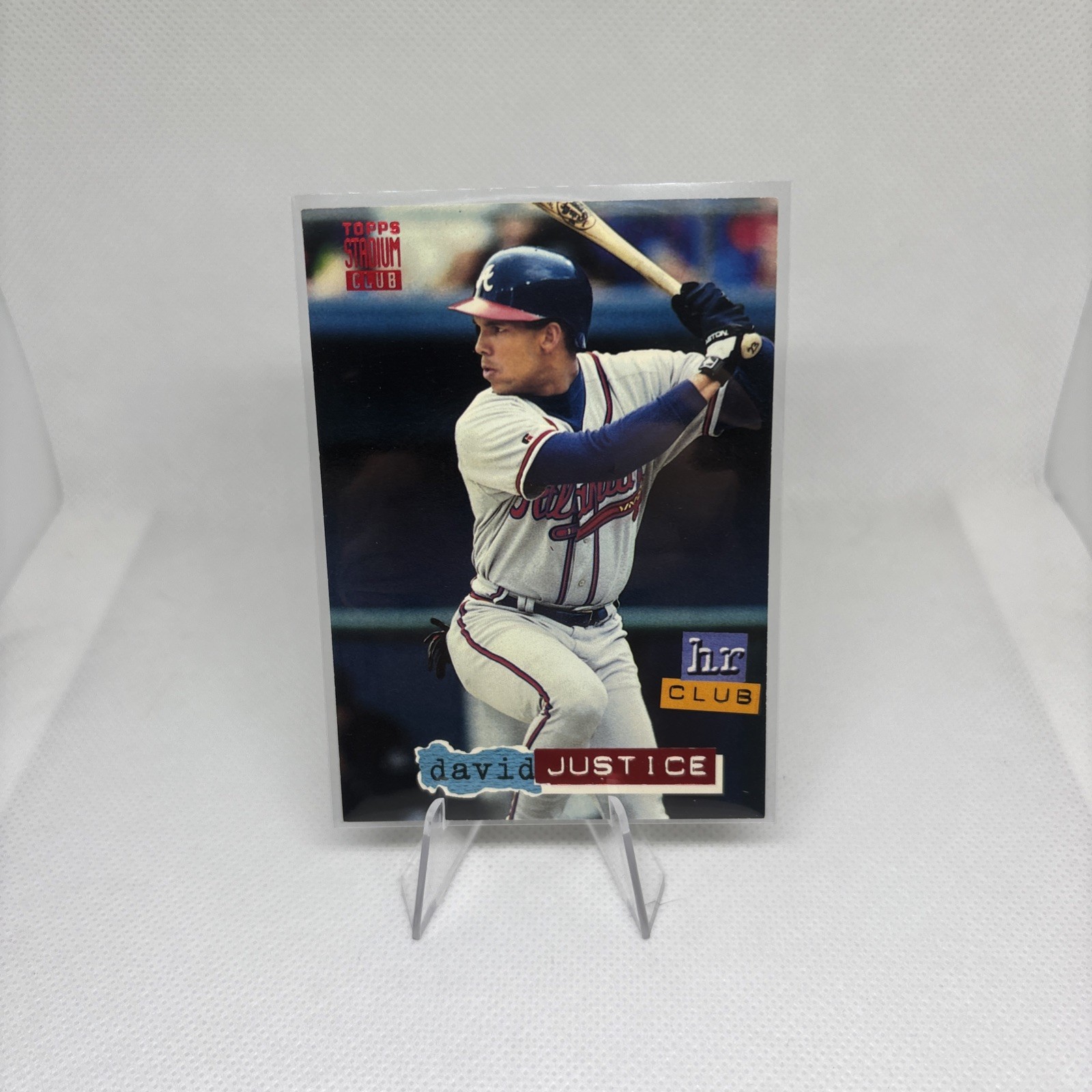David Justice 1994 Topps Stadium Club HR Club #263 Atlanta Braves