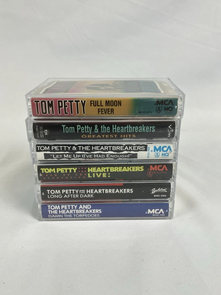 TOM PETTY & HEARTBREAKERS Cassette Tape Lot x6 Torpedoes Up Fever Dark Live! Foto 2 de 4