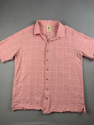 The Territory Ahead Shirt Men s Large Tall Loop Collar Chain Stitch Button Up