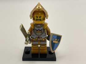 LEGO Castle 7079 Drawbridge Defense Complete Gold Knight cas415 Fantasy Era 2009