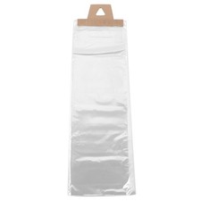 CleverDelights Newspaper Bags 7.5" x 21" 500 Pack 0.8 Mil Clear Flat Plas...