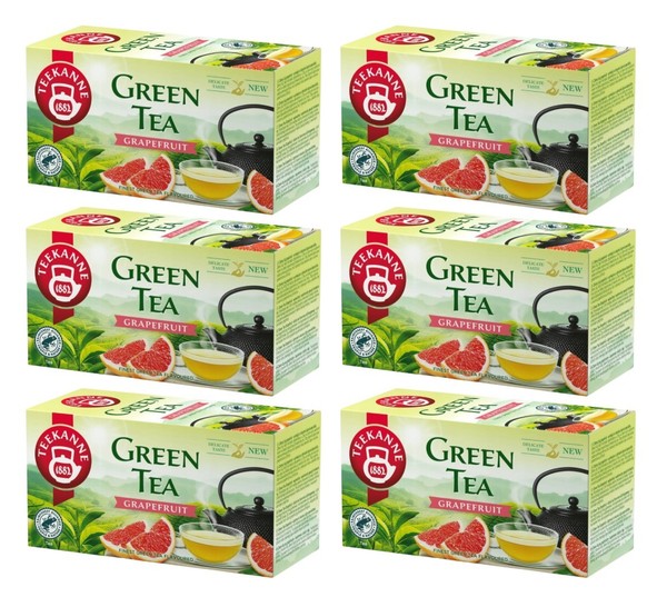 Teekanne GrüNer Tee Grapefruit 6X 20 Teebeutel GrüNtee Im Beutel Aromatisiert-image