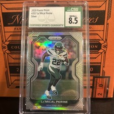 2020 Panini Prizm Rookie Silver Prizm La'Mical Perine #357 CSG 8.5