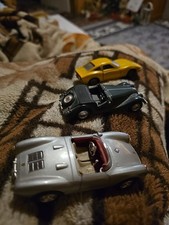 Komplette Sammlung Schuco Pop Art Alle 4 Farben 1:43 Modellautos + Blechschild