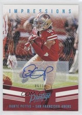 2019 Panini Prestige Impressions Xtra Points Platinum 6/10 Dante Pettis Auto 1l2
