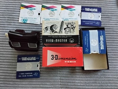 3 D View Master + 32 bildscheiben 3 Dimension ovp