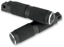 Accutronix Chrome Footpegs Rubber - Male Mount - Night Series - 5 1/2in. RP11...