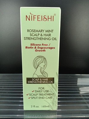 Nifeishi Rosemary Mint Scalp & Hair Strengthening Oil 2oz