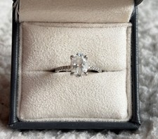 Engagement Ring - Laboratory Grown Oval Diamond