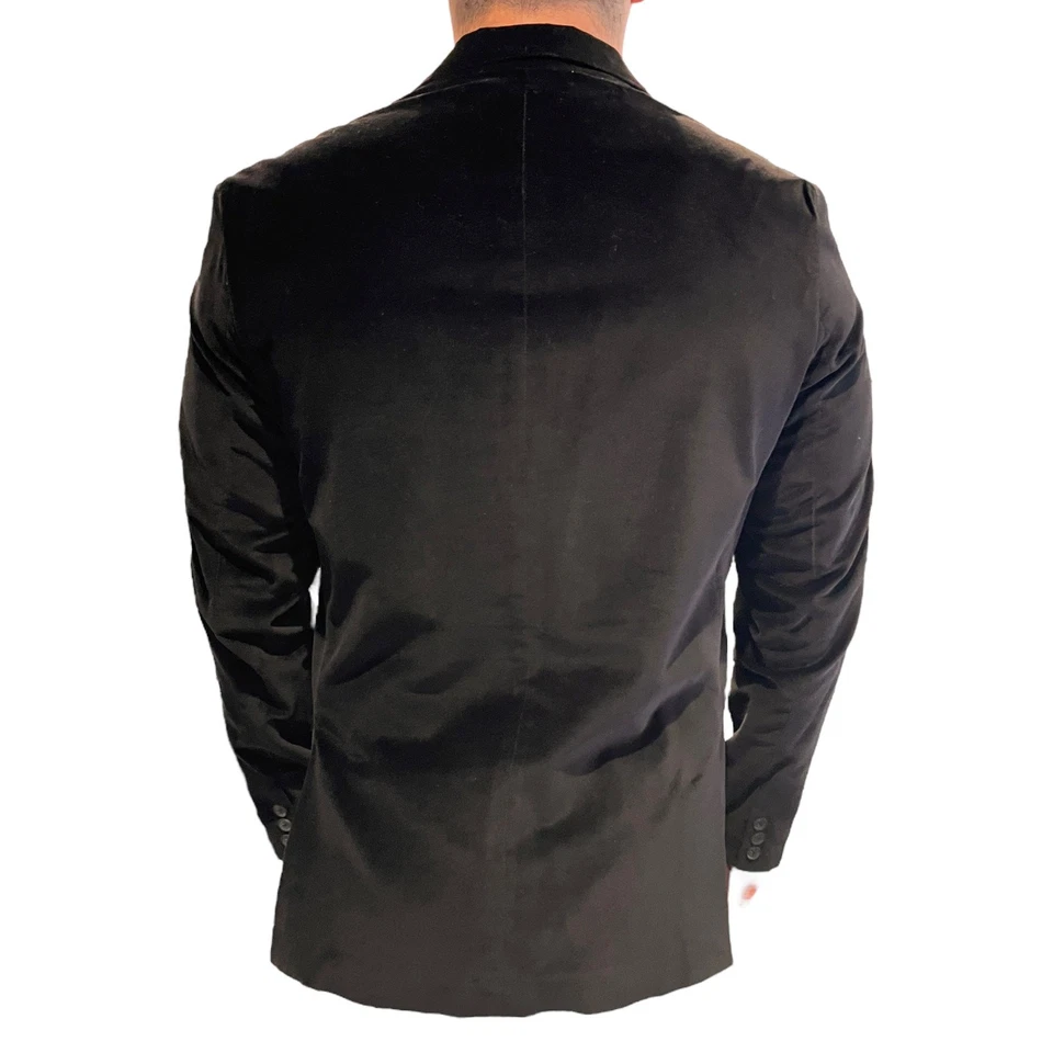 Structure Mens Sports Coat & Pocket Square Blazer Size Large Cotton Classic - Image 2 of 4