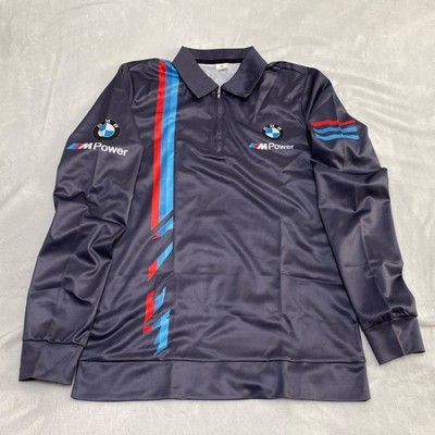 BMW M Power Quarter Zip Pullover Black Performance Sz S 0120