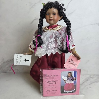 Paradise Galleries How Great Thou Art Musical Doll Loving Devotions 13'' Black 