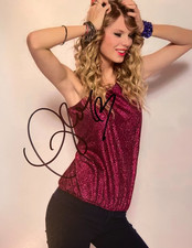 TAYLOR SWIFT Hand Signed Original 8x10 inch Photo Authentic Autograph w/COA