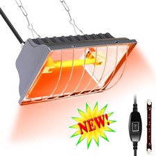 Jaenmsa Chicken Coop Heater 250W Brooder Lamp with 2 Infrared Heat Bulbs NWT