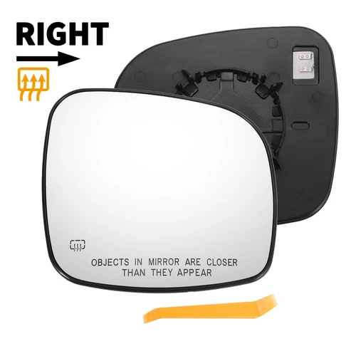 Car Right Passenger Side White Mirror Glass w/ Back Heated for CHRYSLER for RAM