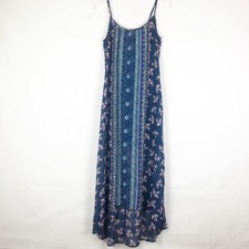 As U Wish High-Low Floral Sleeveless Maxi Dress Size Medium Cottagecore Fairy