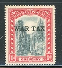 BAHAMAS MR5 SG93 MH 1918 1p Queen's Staircase War Tax CV$5