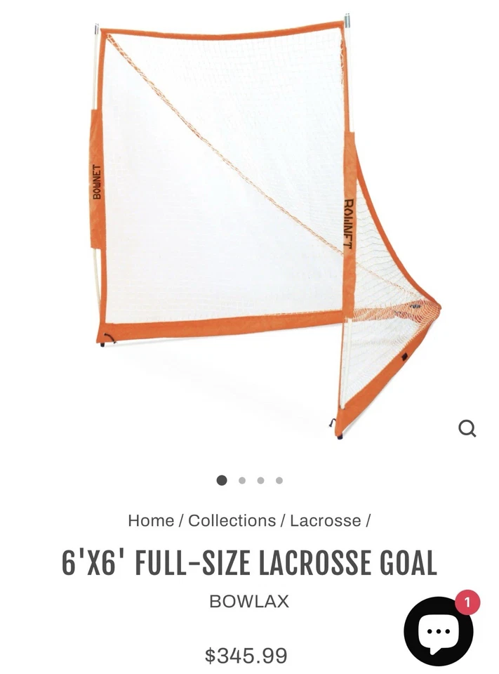 ¡¡¡Nuevo!!! Juego de 2 metas de lacrosse portátiles Bownet Foto 2 de 2