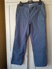 Craghoppers Women's Pro-Stretch Walking/Hiking Trousers Grey UK 10