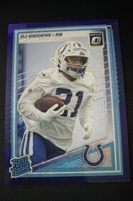 2025 Panini Donruss Optic - Rated Rookie DJ Giddens #258 Purple Shock Prizm (RC)