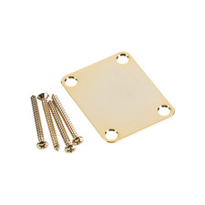 NEW Fender 4-Bolt Vintage Neck Plate - Gold