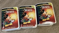 3 Vintage Mickey’s Once Upon A Christmas McDonalds Happy Meal Toy Figures.