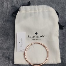 Kate Spade New York Bracelet Pave Bow Meets Girl Bangle Rose Gold NWT
