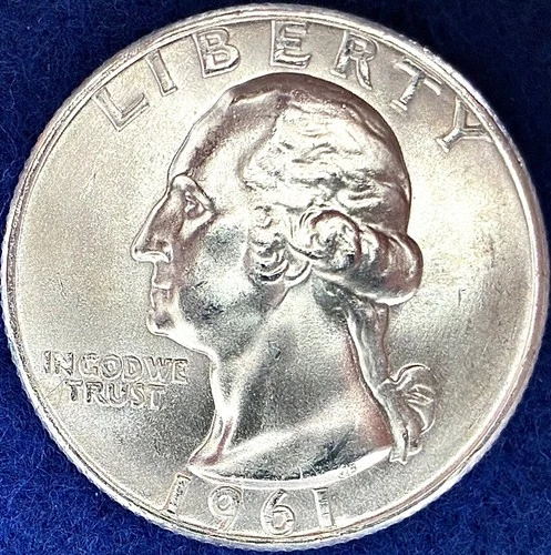 1961-D Washington Silver Quarter Nice Ch BU++