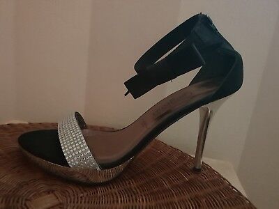 The Most Beautiful Shoes Stilettos High Heels With A Bow And Rhinestones Ebay