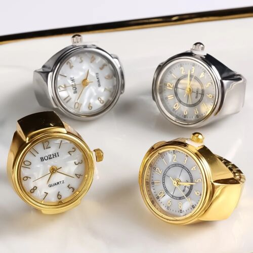 Fashionable Unisex Watch Ring Stylish Quartz Ring for Parties Everyday Use Gift - Picture 16 of 28