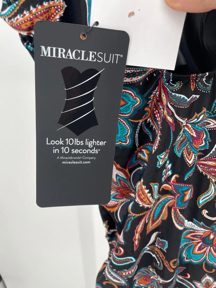 Traje de baño Miraclesuit para mujer sirena floral escocesa de una pieza 14 negro multi 6552517 Foto 4 de 4