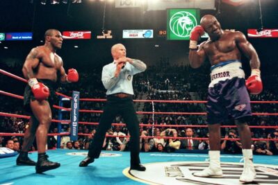 525248 MIKE TYSON BITES EVANDER HOLYFIELD EAR Boxing 1 24x18 WALL PRINT POSTER