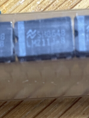 A lot of TWO (2) National Semiconductors  LM211J-8, in a CDIP8 package