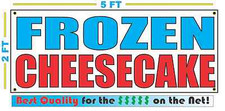 FROZEN CHEESECAKE Banner Sign NEW Larger Size Best Quality for The Fair Food