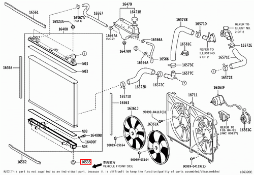 Genuine Lexus LS VXFA55 GVF55 GVF50 GSF50 LS460 USF40 Lower Radiator Support - Picture 16 of 24