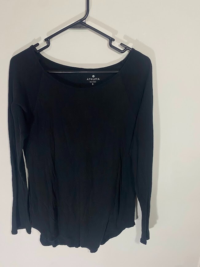 ATHLETA Lサイズ Women's Athleta Long Sleeve T-Shirt Crew Neck Black Size S | eBay