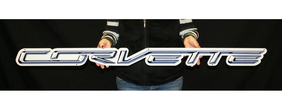 C7 Corvette Script Steel Sign - Image 3 of 4