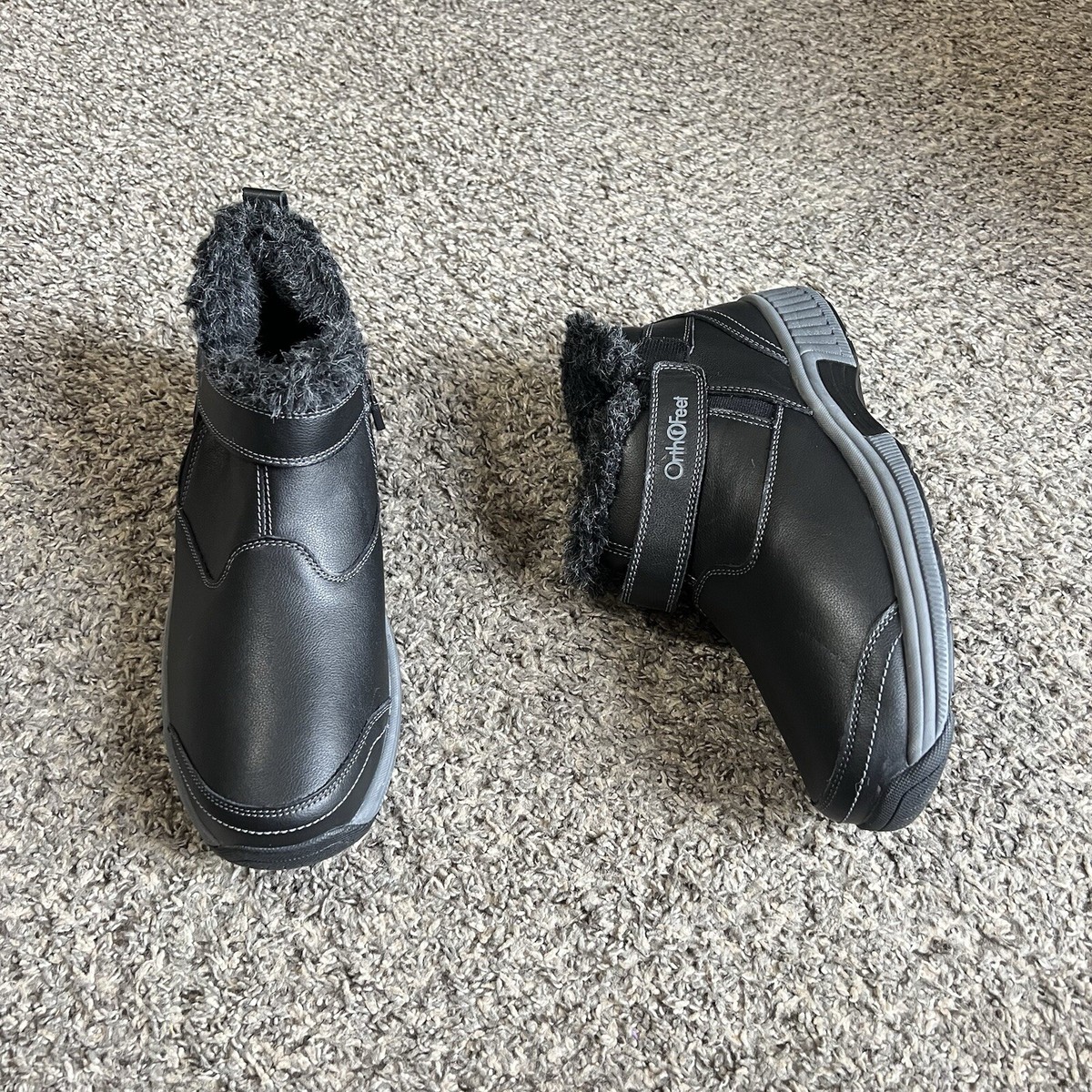 Orthofeet Women Orthopedic Leather Siena Ankle Boots Size  display picture 1