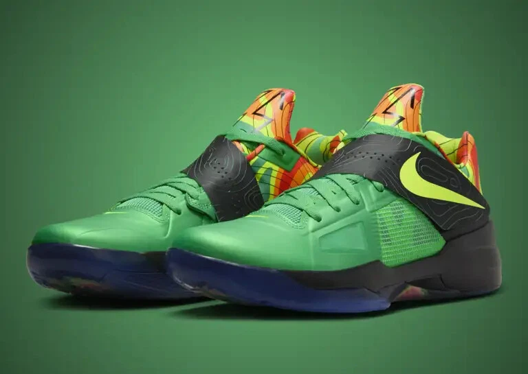 Nike KD IV Weatherman Mens Basketball Shoes Lush Green Volt Black ...