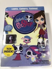 New LITTLEST PET SHOP - Lights, Camera, Fashion! DVD Toy & Trading Card Sealed