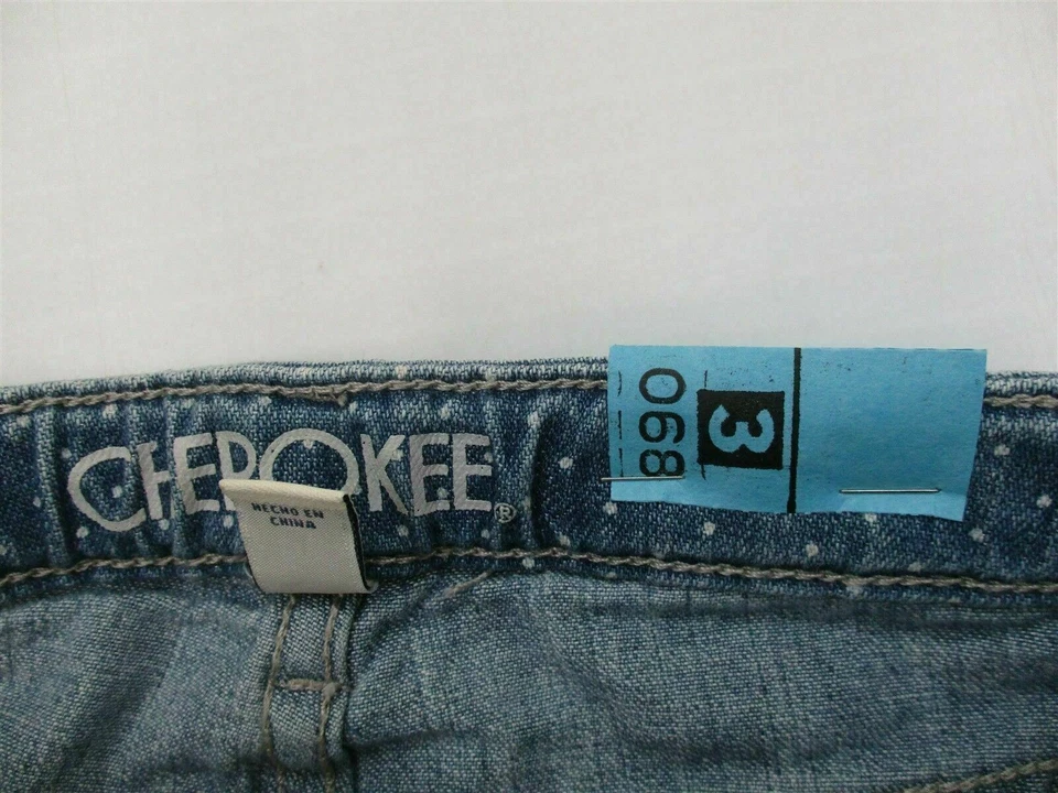 Nuevos Jeans Cherokee Capri Juveniles Talla 7 Algodón Lavado Medio BOYFRIEND CROP  Foto 4 de 4