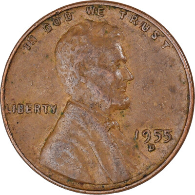 [#1149758] Münze, Vereinigte Staaten, Lincoln Cent, Cent, 1955, U.S. Mint, Denve